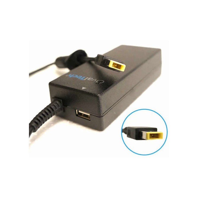 Adaptador para Computadora Portátil OVALTECH 20V/4.62AH C/Blister + USB