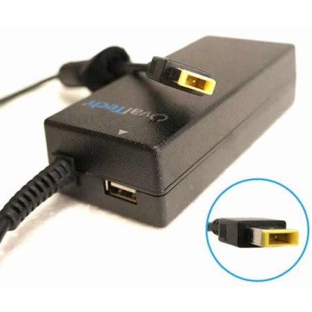 Adaptador para Computadora Portátil OVALTECH 20V/4.62AH C/Blister + USB