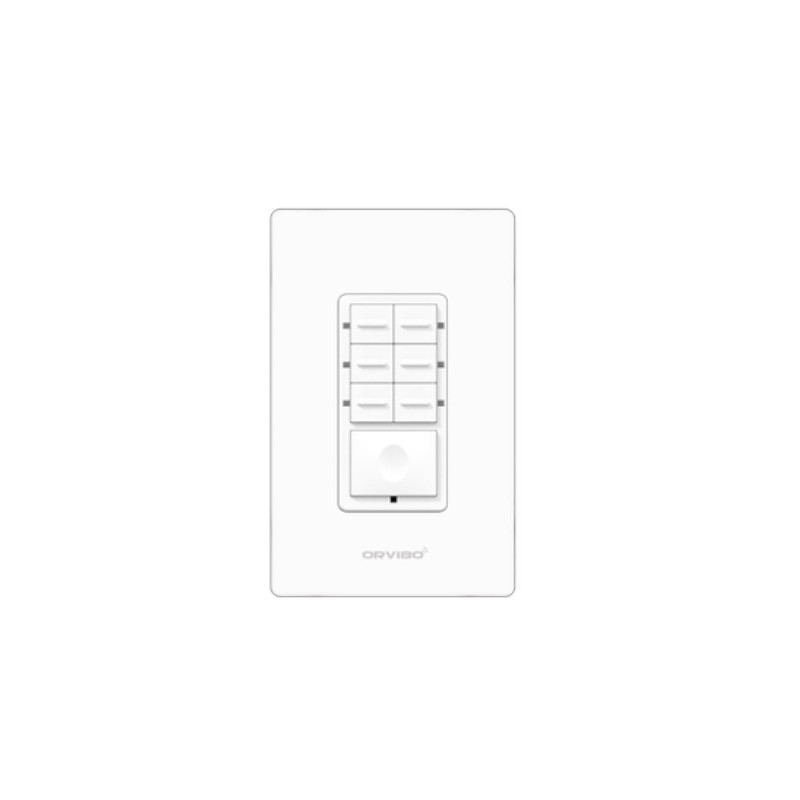 Botonera de 7 Escenas Inteligente ZIGBEE  Orvibo T10S7ZW-1UO