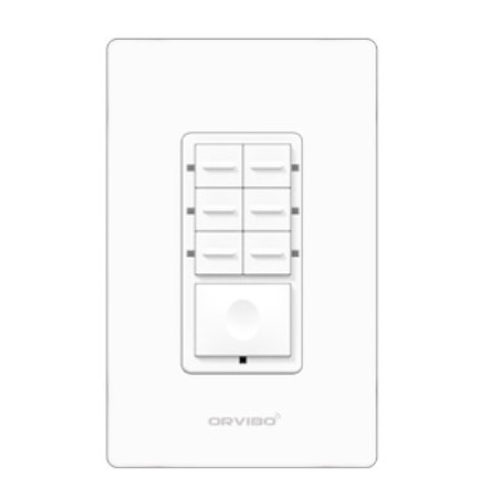 Botonera de 7 Escenas Inteligente ZIGBEE  Orvibo T10S7ZW-1UO