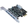 Tarjeta PCI Express USB  MANHATTAN 152891