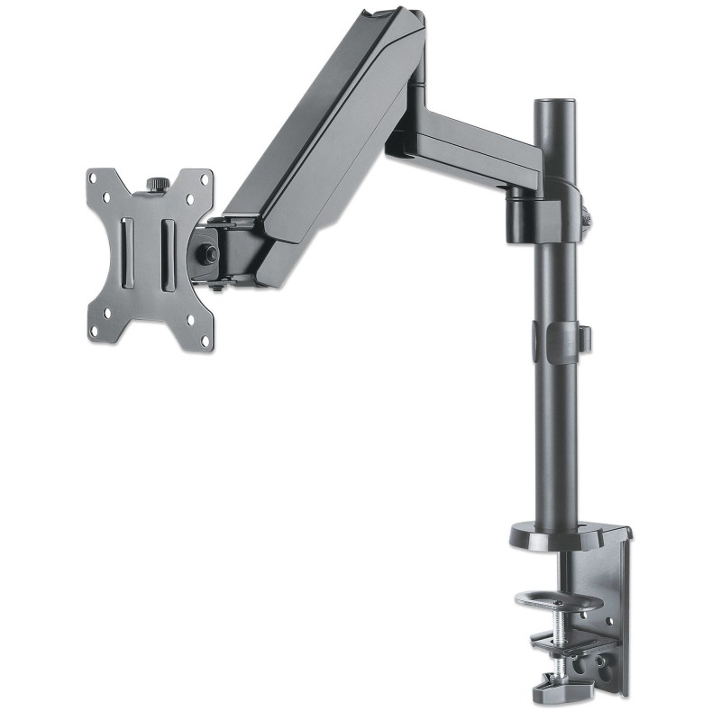 Soporte universal de pared para monitor MANHATTAN con pistón a gas,Soporta un monitor de 17