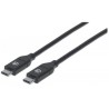 Cables USB-C  MANHATTAN USB-C macho a USB-C macho