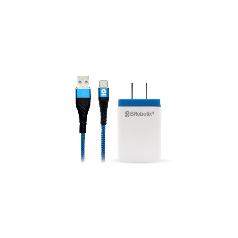 CARGADOR BROBOTIX USB C/CABLE TIPO C CARGA RÁPIDA 963332