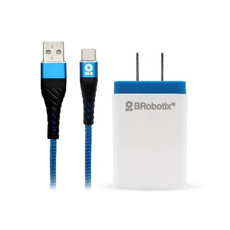CARGADOR BROBOTIX USB C/CABLE TIPO C CARGA RÁPIDA 963332