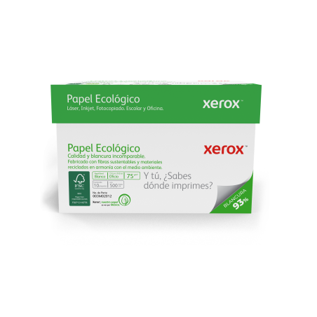 Papel Bond Ecológico Oficio XEROX Ecológico