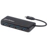 Conector Múltiple de 4 Puertos para USB MANHATTAN 164924