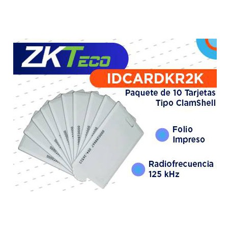 Tarjetas compatibles con lectores RFID con fr ZK TECO IDCARDKR2K 