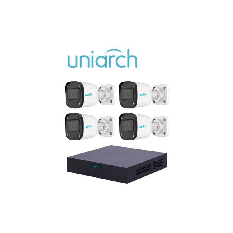 Kit de videovigilancia UNIARCH XVR301-04F/4*UAC-B112-F28