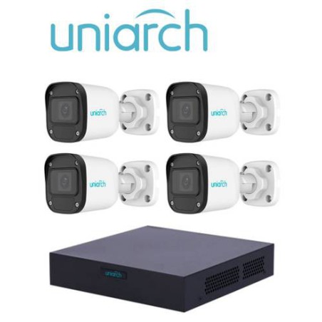 Kit de videovigilancia UNIARCH XVR301-04F/4*UAC-B112-F28