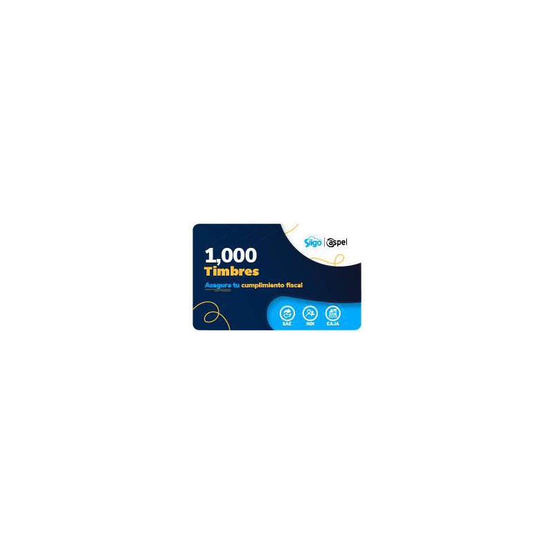 Timbres Fiscales ASPEL PAQUETE DE 1000 TIMBRES