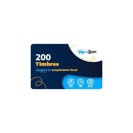 Timbres Fiscales ASPEL PAQUETE DE 200 TIMBRES