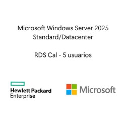 Sistema Operativo Hewlett Packard Enterprise LTU de Microsoft Windows Server 2025 con servicio de escritorio remoto 5 usuarios C