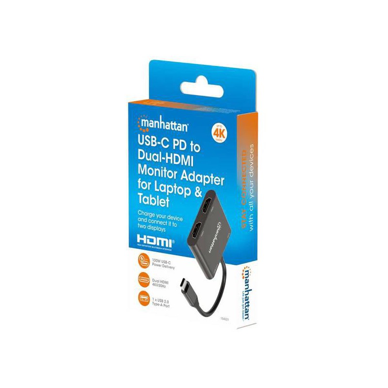 Convertidor USB C HDMI MANHATTAN 154321