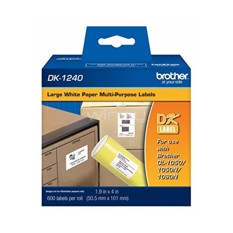 Etiquetas de Papel  BROTHER DK1240