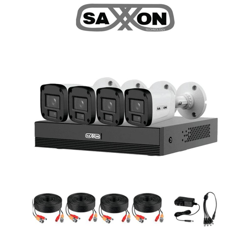 Kit de videovigilancia  SAXXON KIT/XVR1E04-I/4-B20P-