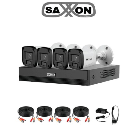 Kit de videovigilancia  SAXXON KIT/XVR1E04-I/4-B20P-