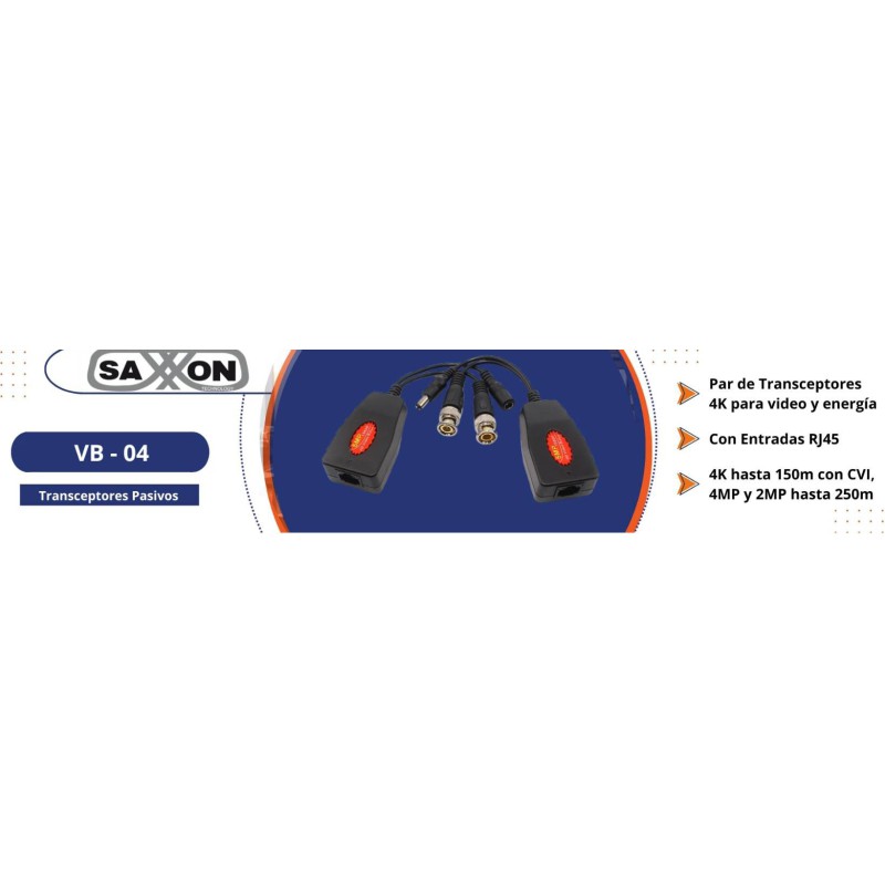 Transceptores SAXXON  RJ-45 VB-04